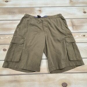 Lucky Brand Mens Cargo Shorts Size‎ L Olive Green Drawstring Casual